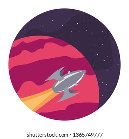 rocket planet space