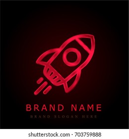 Rocket red chromium metallic logo