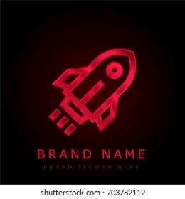 Rocket red chromium metallic logo