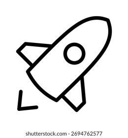 Symbol für Raketenneustart, Projektabschusskontur neu starten
