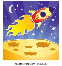 Rocket in sapce