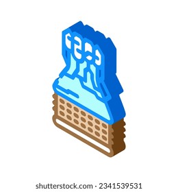 rocket science aeronautical engineer isometric icon vector. rocket science aeronautical engineer sign. isolated symbol illustration