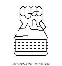 rocket science aeronautical engineer line icon vector. rocket science aeronautical engineer sign. isolated contour symbol black illustration