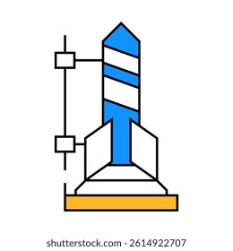 rocket science line icon vector. rocket science sign. isolated symbol illustration