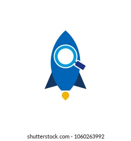 Rocket Search Logo Icon Design