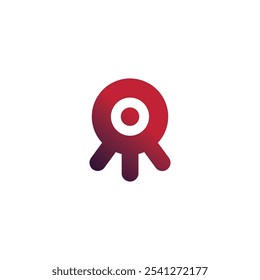 rocket search web design icon logo illustration vector