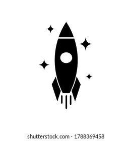 Rocket set icons, startup icon isolated on white background