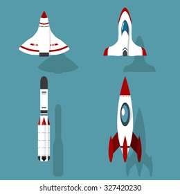 Rocket Set. Illustration.