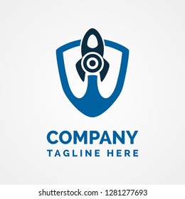 Rocket Shield Logo Template