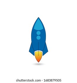 Rocket ship doodle icon. Hand drawn sketch in vector