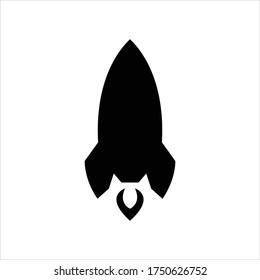 Rocket ship icon illustration vector