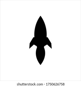 Rocket ship icon illustration vector