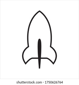Rocket ship icon illustration vector