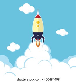 rocket ship launch