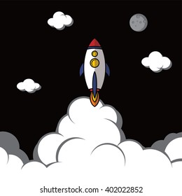 rocket ship launch