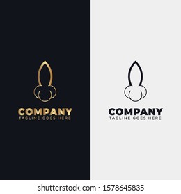 Rocket ship Logo. Rocket ship Design Vector.