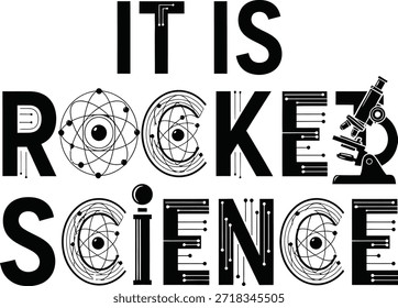 Rocket ship es la ciencia Ilustración vectorial de cohetes para la puesta en marcha de tecnología y la innovación espacial
