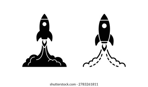 rocket ship silhouette high quality professional detailed modern elegant stylish