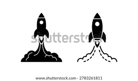 rocket ship silhouette high quality professional detailed modern elegant stylish