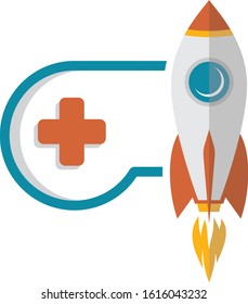 rocket ship turbo video game console joystick vector art illustration