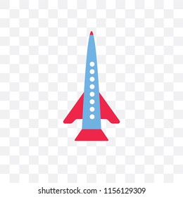 Rocket ship vector icon isolated on transparent background, Rocket ship logo concept