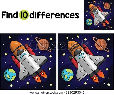 Rocket Ship Vehicle Find The Differences