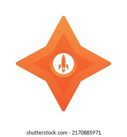 Logo-Farbverlauf-Design-Symbol für Raketenturiken
