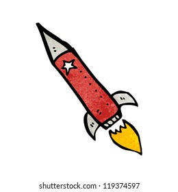 rocket sign cartoon