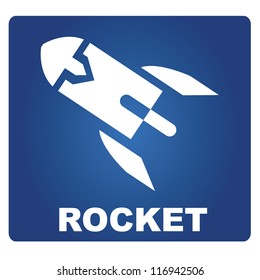 rocket signage, rocket sign