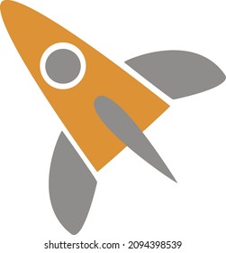 Rocket Simple Schematic Logo Image