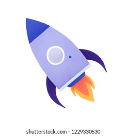 Rocket Social Media-Symbol, Vektorgrafik