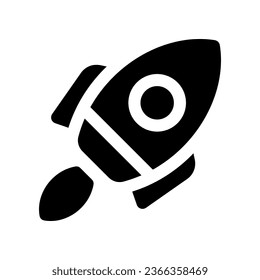 rocket solid icon. vector icon for your website, mobile, presentation, and logo design.
