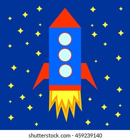 rocket in space