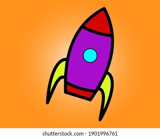 rocket space beautiful background space