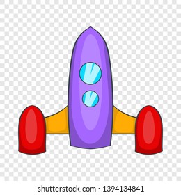 Rocket for space flight icon. Cartoon illustration of rocket for space flight vector icon for web