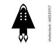 rocket space isolated icon