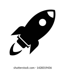 Rocket, Space, Launch, Fly, Start up and turbo Vector Icon or Logo Design Template