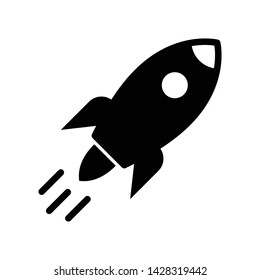 Rocket, Space, Launch, Fly, Start up and turbo Vector Icon or Logo Design Template