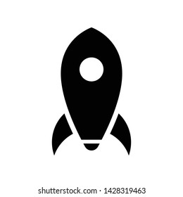 Rocket, Space, Launch, Fly, Start up and turbo Vector Icon or Logo Design Template