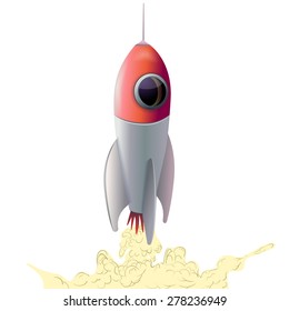 Rocket space ship icon