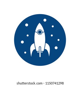rocket - space ship icon vector