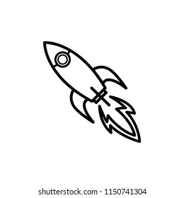 rocket - space ship icon vector
