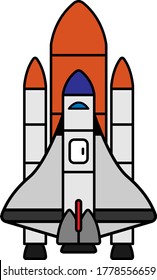 Rocket Space shuttel vector illustrator