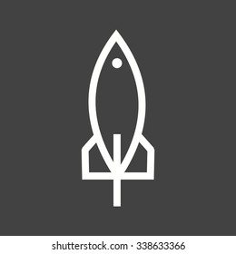 Rocket, space, shuttle icon vector image. Can also be used for education and science. Suitable for use on web apps, mobile apps and print media.