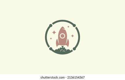 Rocket Space Shuttle Logo Illustration Logotype Concept is very distinctive, simple and memorable. 