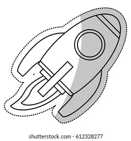 rocket space travel line
