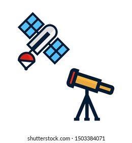 rocket space ufo planet logo icon 