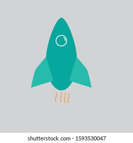 rocket space vector graphic design