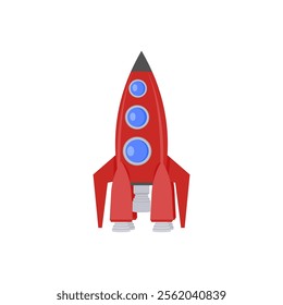 Rocket, Space Vector Illustration, Isolated