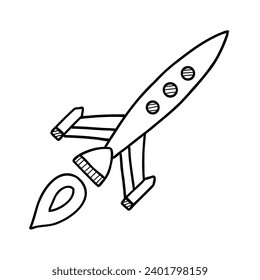 Rocket Space Vector - Sketch
